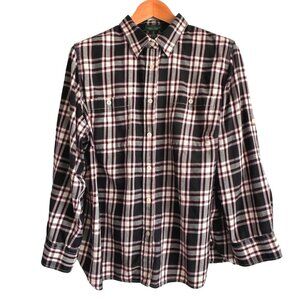 Fall Plaid Shirt Roll Tab Sleeve, Heritage, Women's 2X Lauren Jeans